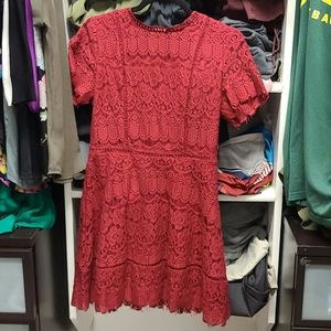 Burgundy dress
